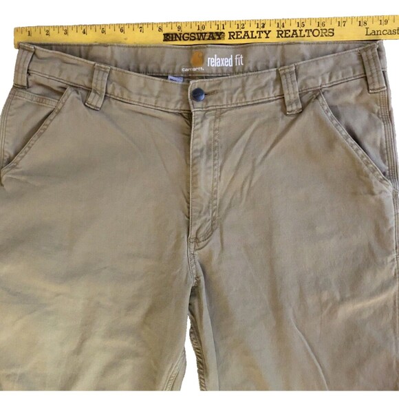 Carhartt Rugged Flex Relaxed Fit Pants Men's 38x31 Cotton Canvas Work Carpenter - Picture 10 of 14